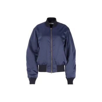Balenciaga Wave Logo Bomber Jacket 'Blue'