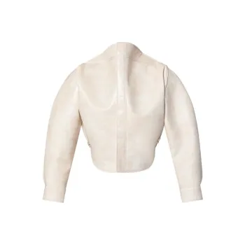 LOUIS VUITTON Long-Sleeved Shagreen Effect Circle Top