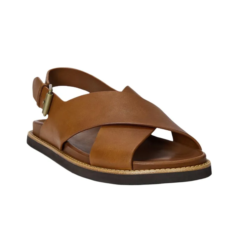 Polo Ralph Lauren Zane One Strap Sandals Men's Brown-2