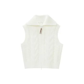 OVV Knitwear Women's Ecru Solid Color A7