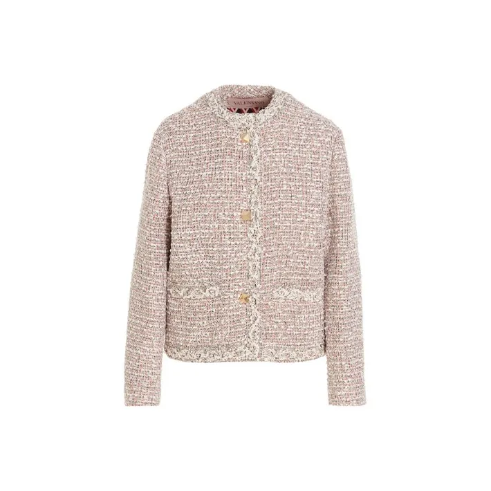 Valentino FW22 Jackets Coats Women's Pink-0