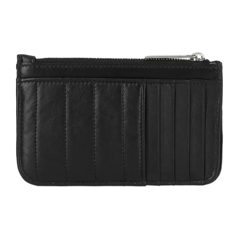Balenciaga Logo Card Holder Women's Black-2