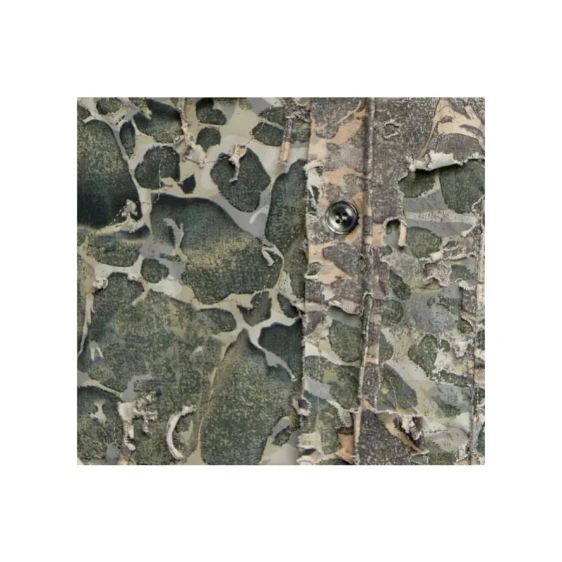 DIESEL S Dewny Hood Hockk Camouflage Pattern Distressed Jacket-3