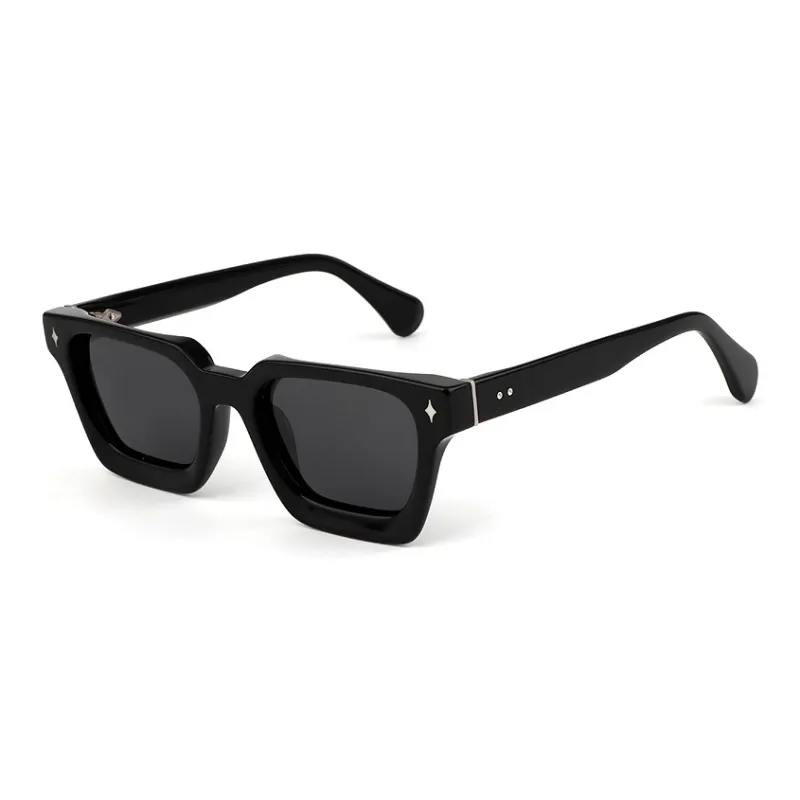 ROLLOTD Plate Frame Square Sunglasses Unisex-0