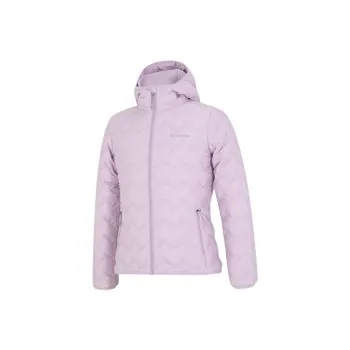 Columbia Solid Color Hooded Thin Down Jacket Women's Purple