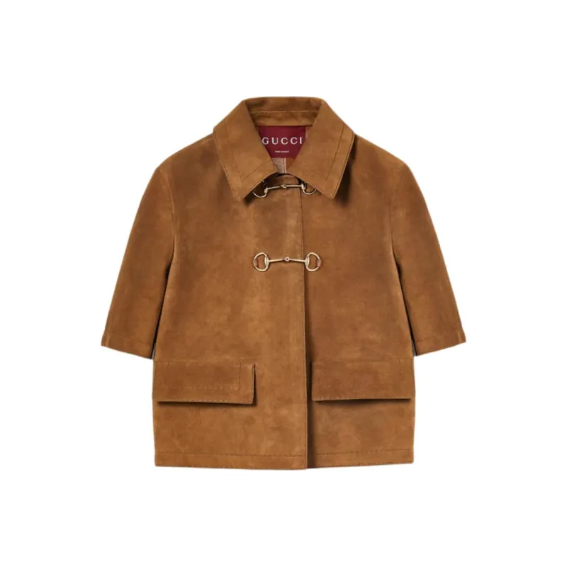 GUCCI Jackets & Coats Women's Brown-0