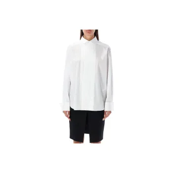 SAINT LAURENT Straight Hem Poplin Shirt