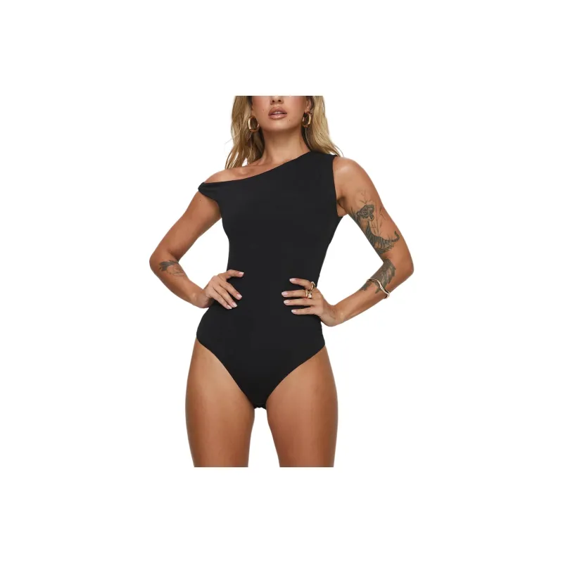 PRINCESS POLLY MIYAKO BODYSUIT Bodysuits Women's BLACK/Black-0