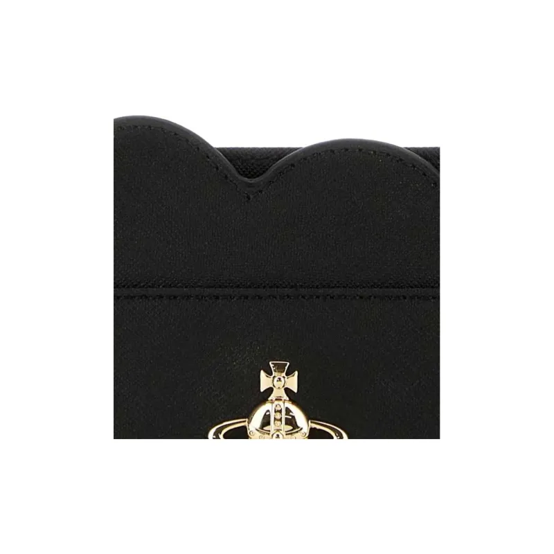 Vivienne Westwood Polyurethane Card Holder Women's Black-2