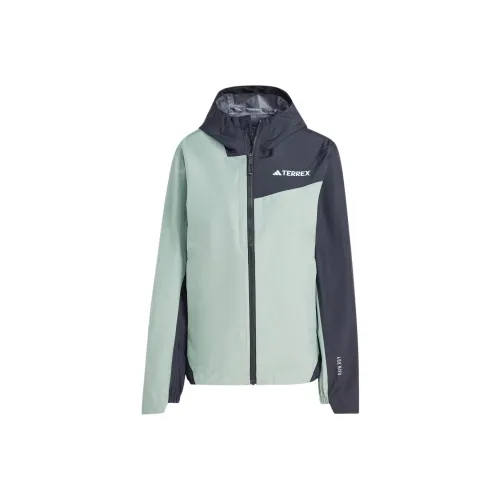 Adidas Terrex Multi 2.5l Rain.Rdy didnt jacket didnt jackets Coats Women's Silver Green