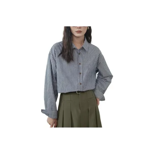 Painting system Shirts Women's Blue