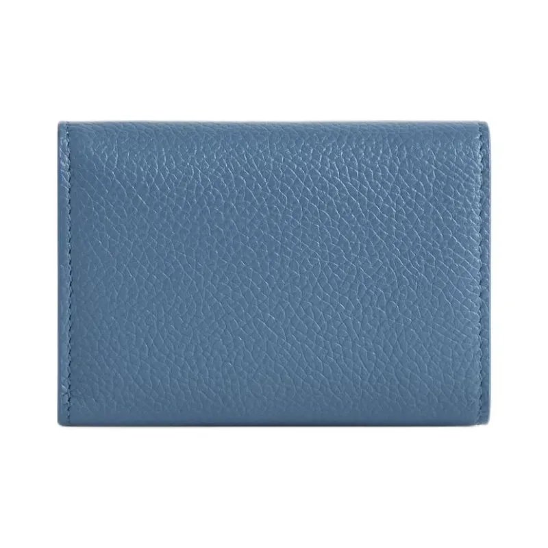 Balenciaga Cash Cow Leather Wallet Mini Men's Blue-1