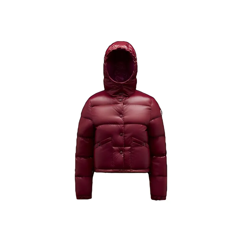 Moncler Women's Bardanette Short Down Jacket Garnet Red-0
