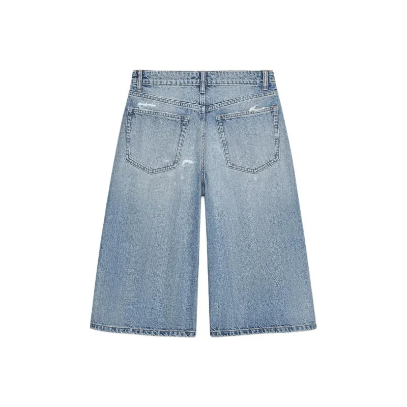 ZARA Denim Shorts Women's Light Blue-1