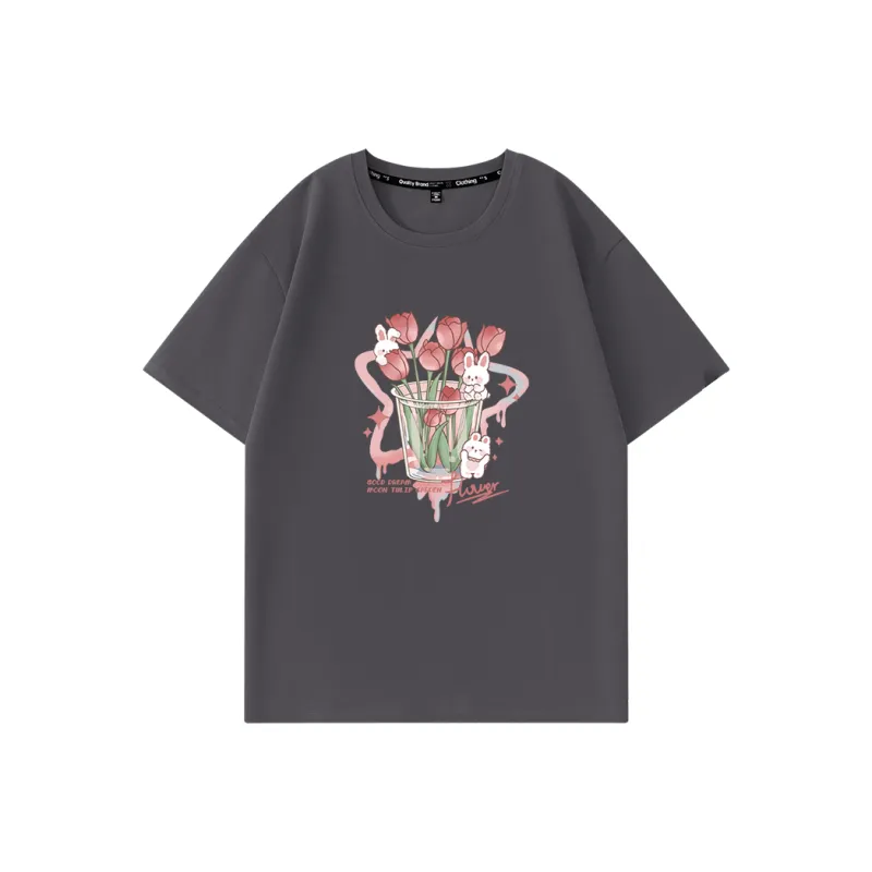 Cotton T Shirts Women's-4