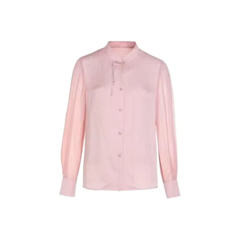 QIAOWANNI Shirt Women's Coral Pink-0