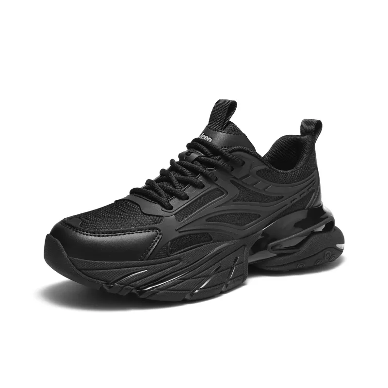 Jeep Chunky Sneakers Men Low Top Black-1