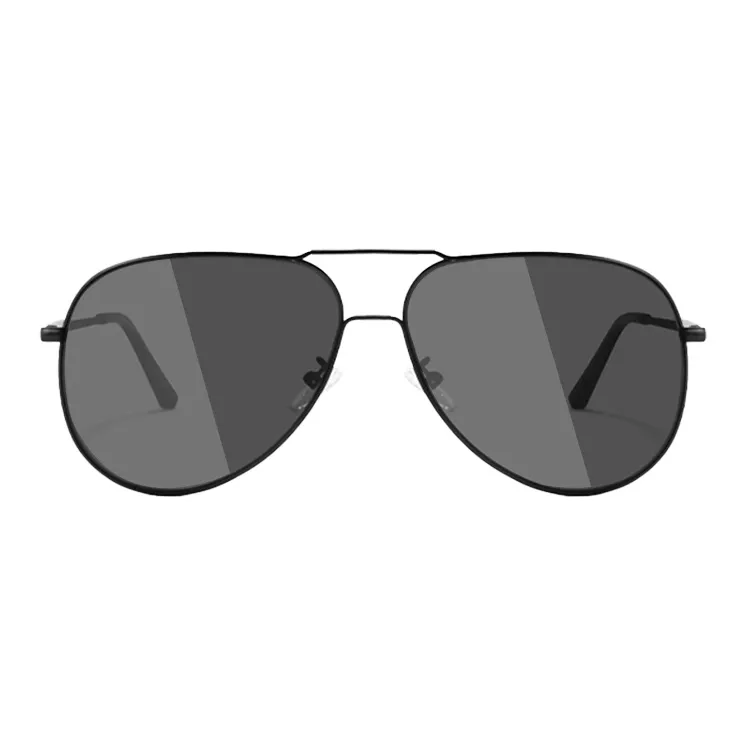 BERTHA Metal Square Sunglasses Unisex Black-21