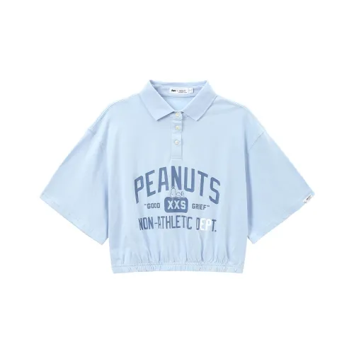 FUN X Snoopy SS24 Polo Shirt Women's Cloud Blue