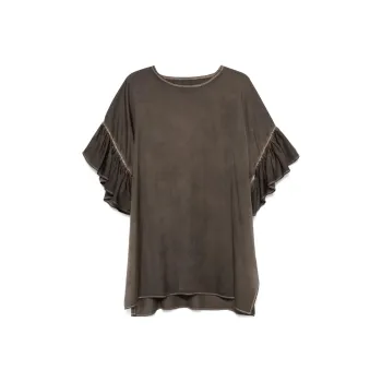 UMA WANG Ruffle Detailed Top