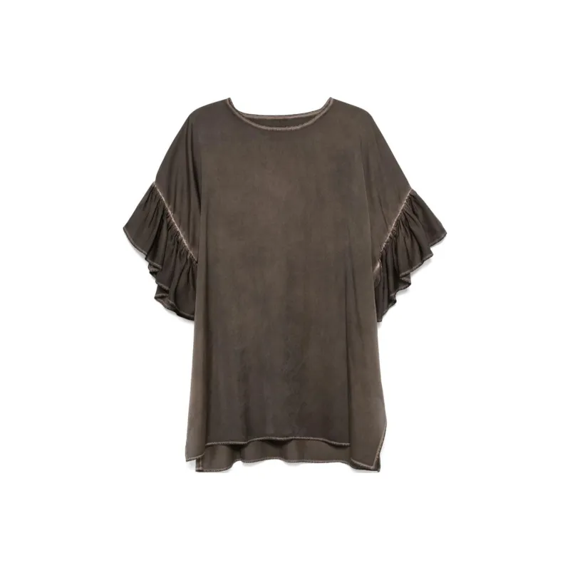 UMA WANG Ruffle Detailed Top-0