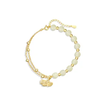 Hurry That Year Bracelets White Jade Women's