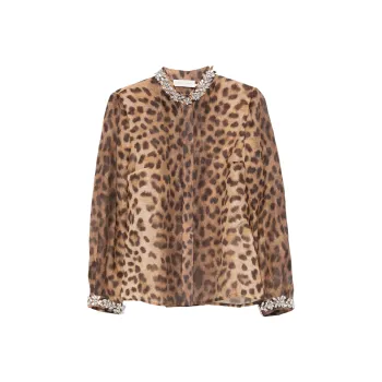 Zimmermann Crush Embellished Body Shirt