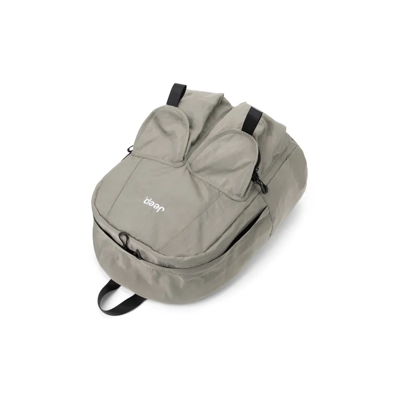 Jeep Nylon Large Capacity Commute Versatile Laptop Backpack Travel Backpack, Regular Size Unisex Khaki-4