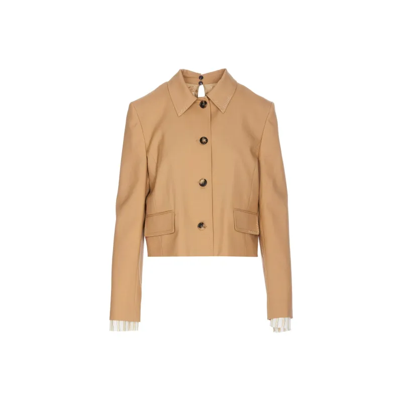 MARNI Single Breasted Cropped Blazer-0