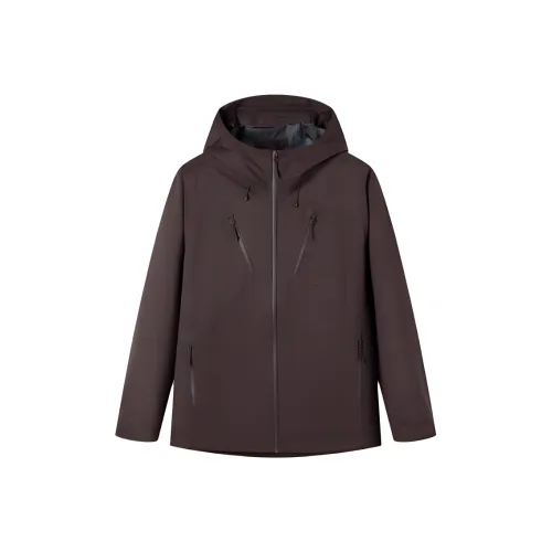 OUTDOOR PRODUCTS Waterproof And Windproof Windbreaker Jacket Men's Raw Chocolate Color