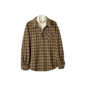 XIANGYING Shirts Women's Coffee