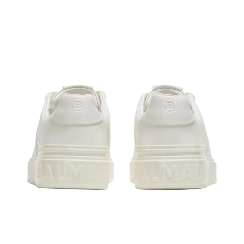BALMAIN B Court Low Top Skateboard Shoes Women's White-4