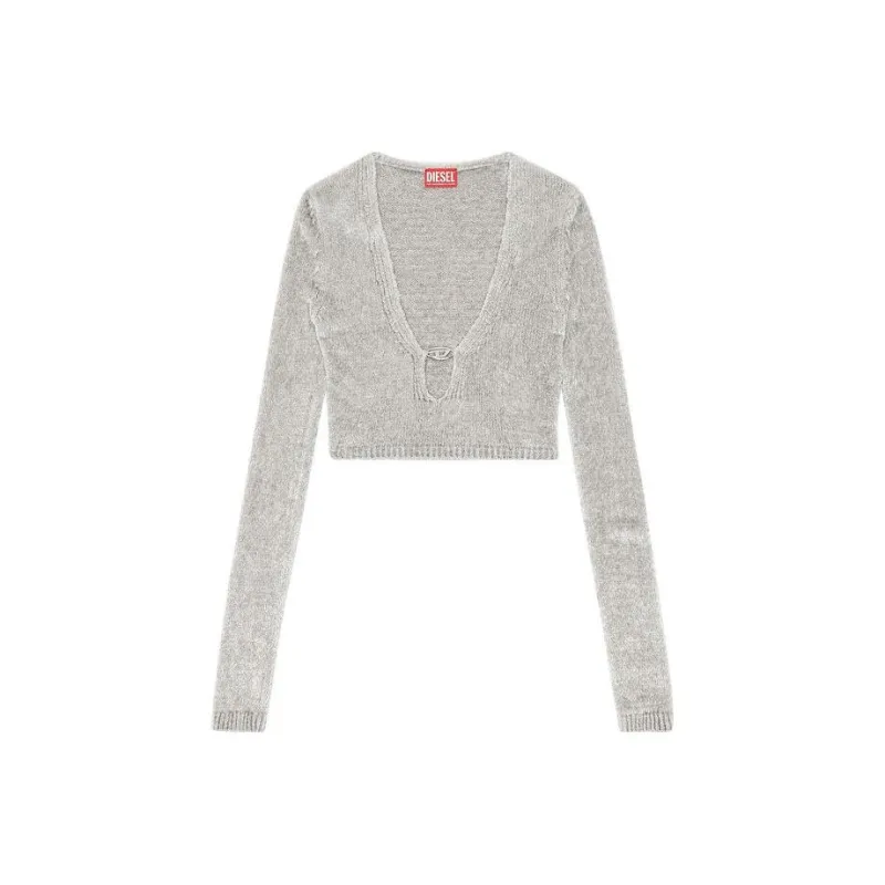 DIESEL M Cherry Chenille Crop Top-0
