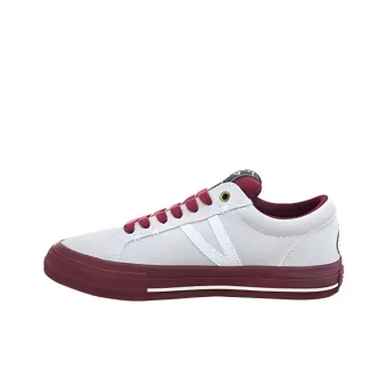 X JIMSUN Coverage, Impact Resistance, Abrasion Resistant Low Top Skateboard Shoes Unisex Burgundy