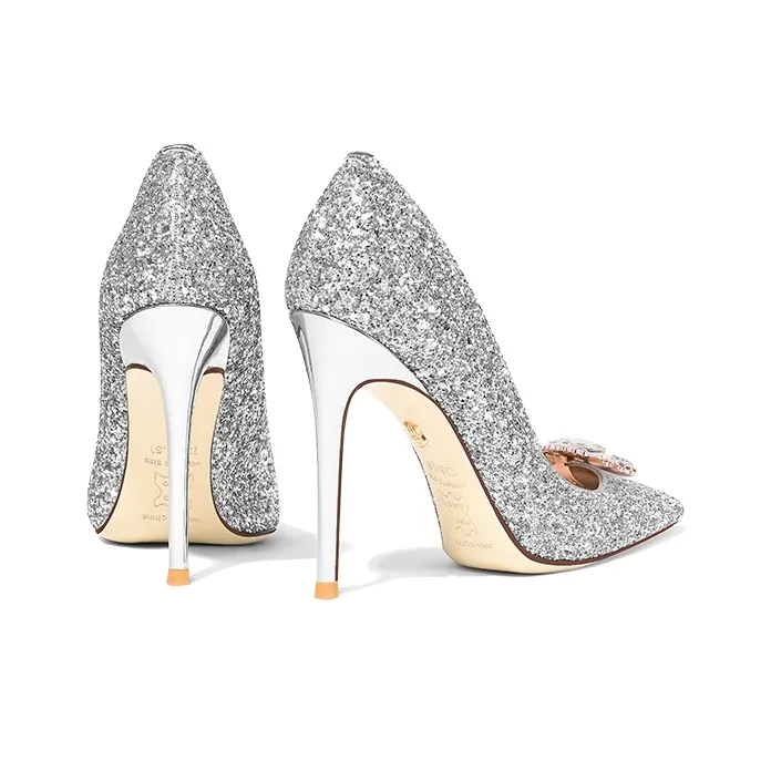 Holy Rose High Heels Women's Silver-11