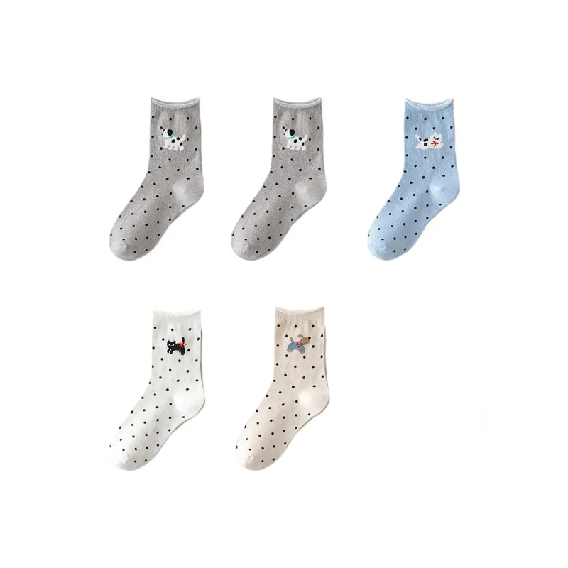 H YXIANG Mid Calf Socks Women's Combo Set-26