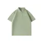 [7A Quick Dry Antibacterial]Gray Pea Green (B Smile Wreath Chest Logo)