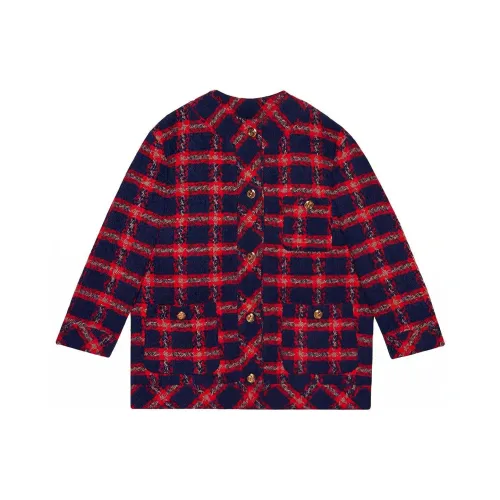 GUCCI Checked Tweed Oversized Jacket