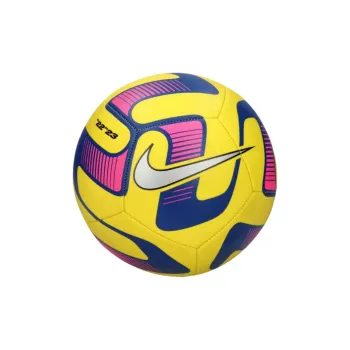 Nike Size 5 Ball Soccer Rubber Machine Stitched Soccer Ball Unisex Yellow, Old Royal, Metallic Silver