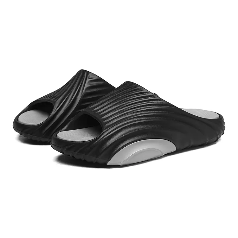 BEAR UNION Home Slippers Black Orange-6