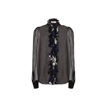 EMILIO PUCCI Ruffled Silk Shirt
