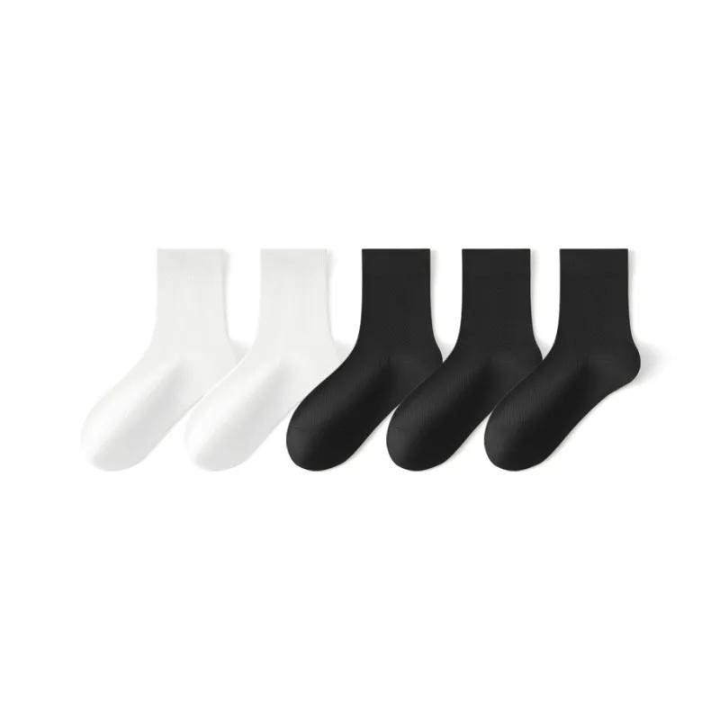 SHIWAJI Mid Calf Socks Men's 5 Pack-3