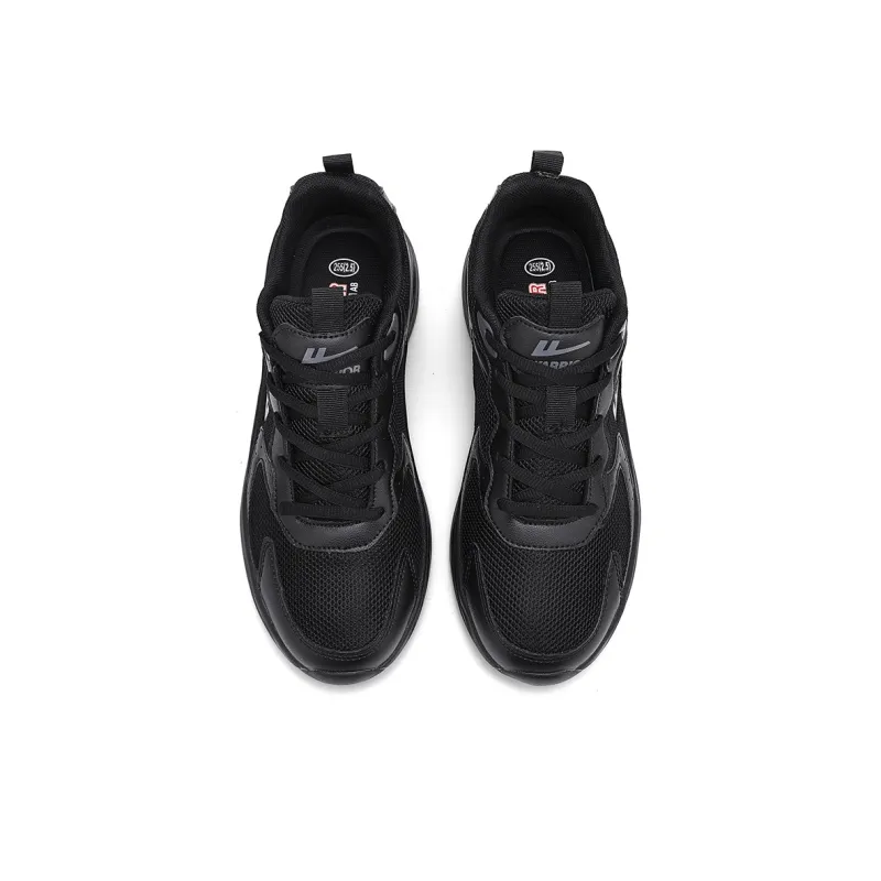 WARRIOR Running Shoes Men Low Top Black-2