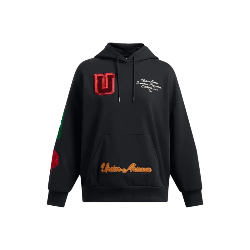 Under Armour Icon Heavyweight Terry Sweatshirt Women's Black/Peak White-0