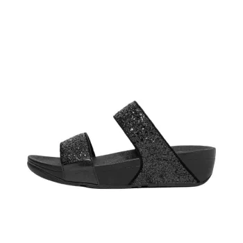 FITFLOP Rubber Sole Abrasion Resistant Slide Slippers Women's Black