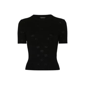 Balenciaga Crewneck Knitted Top