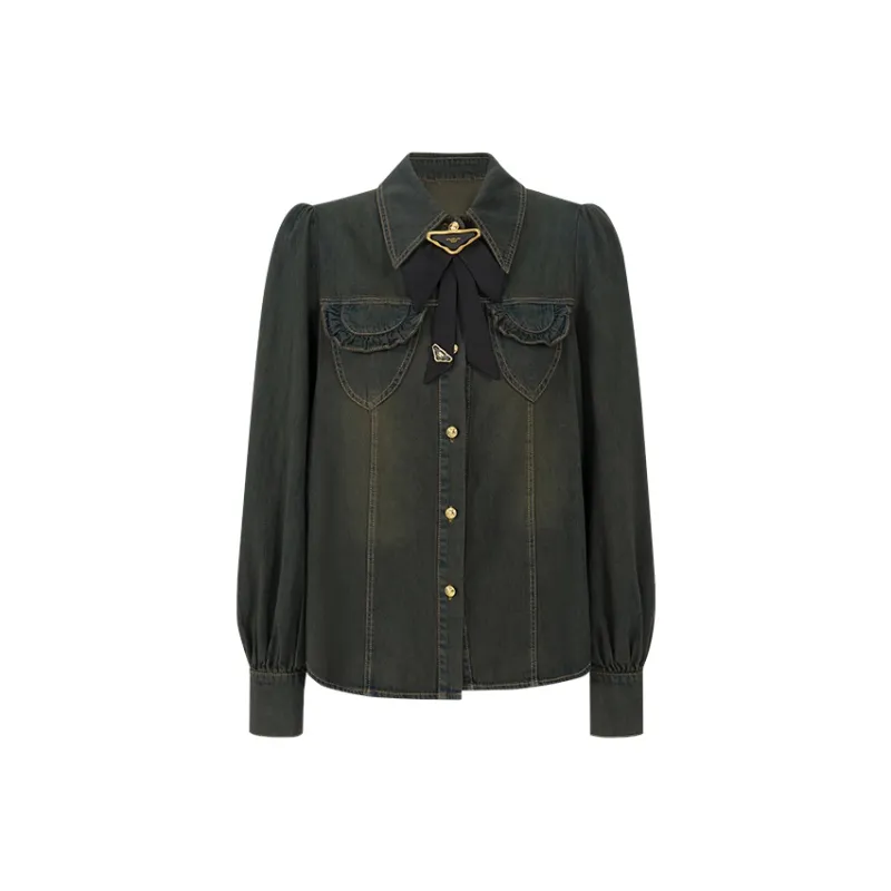 Ladiesfirst Shirt Women's Vintage Denim-0