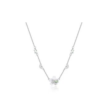 PARANOID PUPPY 925 Sterling Silver Necklace Niche Design Collarbone Chain Women's