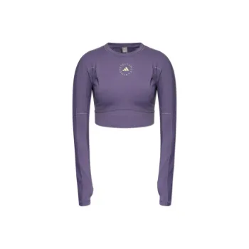 Adidas Free Shipping With AdiClub Adidas By Stella McCartney TrueStrength Yoga Long Sleeve Crop Top