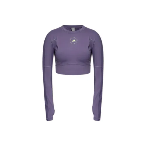 Adidas Pack Shipping With AdiClub Adidas By Stella McCartney TrueStrength Yoga Long Sleeve Crop Top